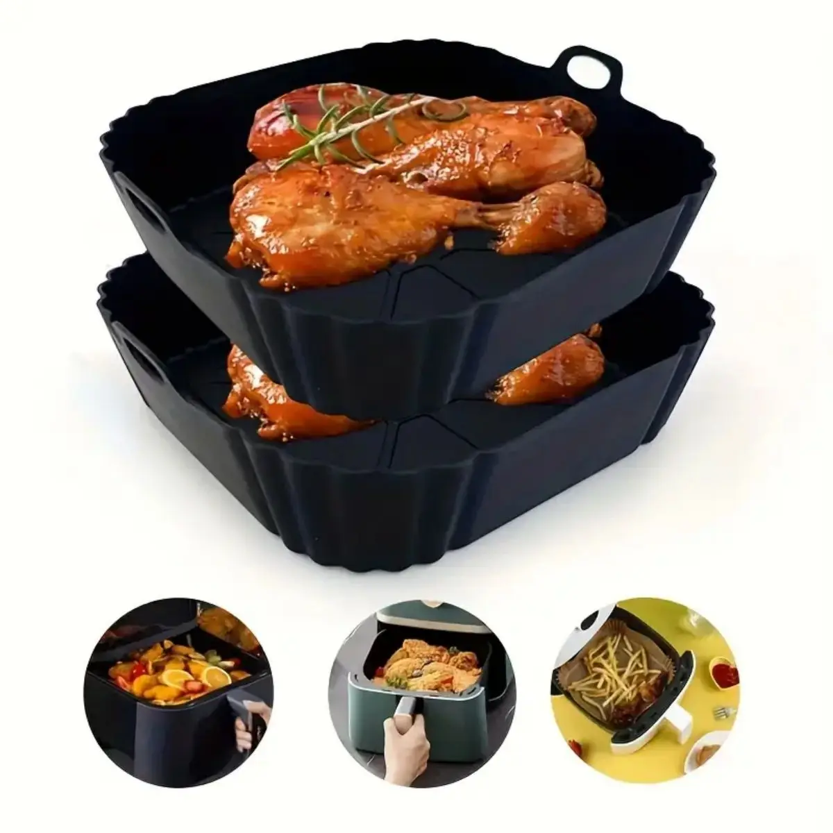 Reusable Air Fryer Silicone Po - Pothos recension och pris