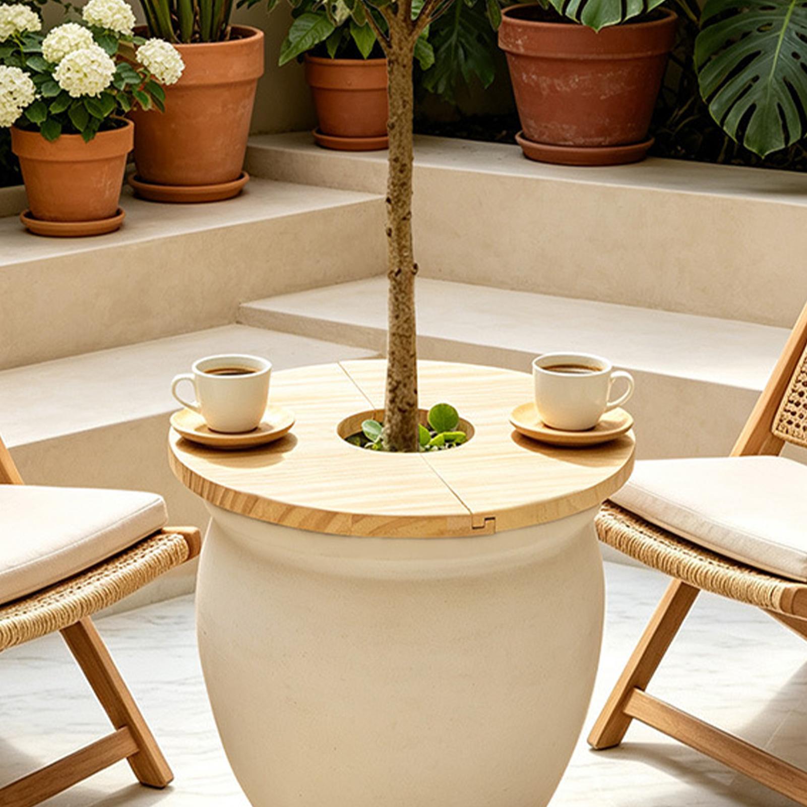 Flower Pot Covers Wooden Split - Terracotta Pot recension och pris