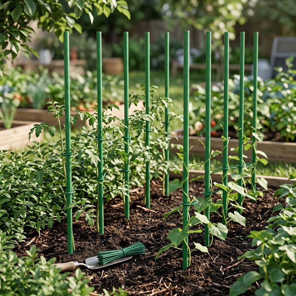 17‑inch Adjustable Garden Stak - Plant Support Stake recension och pris