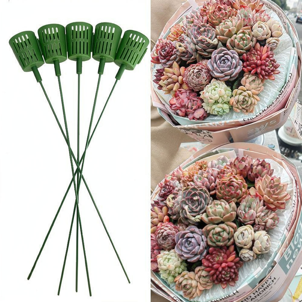 Plastic Succulent Flower Holde - Plant Support Stake recension och pris