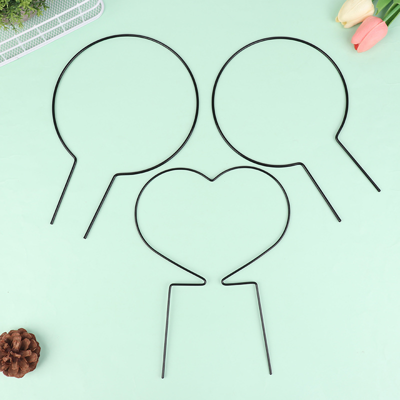 2Pcs Iron Heart-Shaped Garden  - Plant Support Stake recension och pris