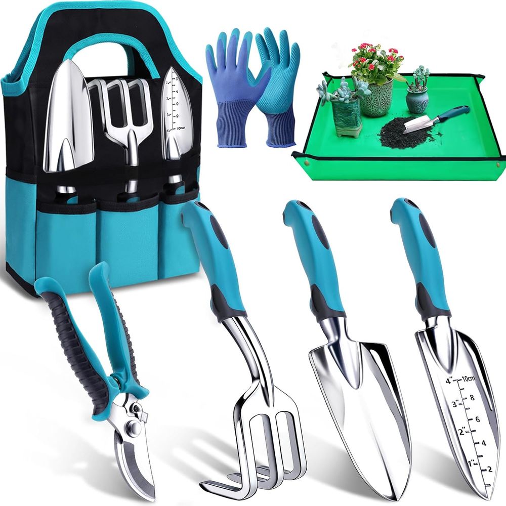 Durable 7-Piece Gardening Tool - Repotting Mat recension och pris