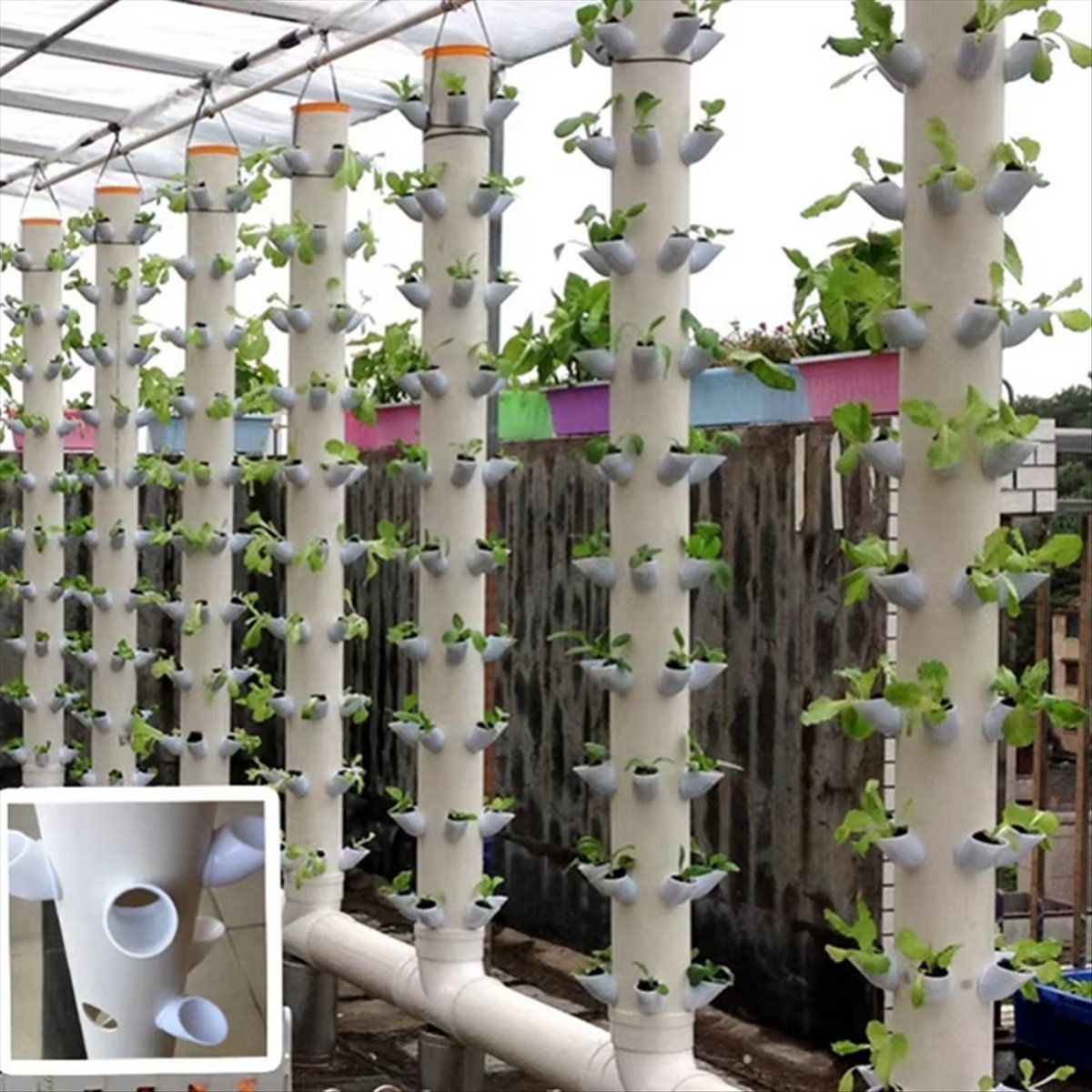 Hydroponic Vertical Tower Cont - Plant Pot recension och pris
