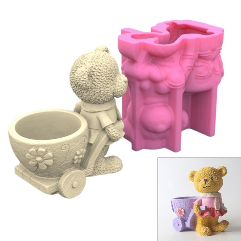 Lovely Bear Gypsum Silicone Mo - Terracotta Pot recension och pris