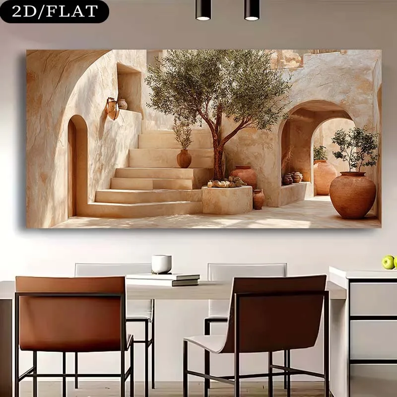 Frameless Canvas Painting2D Fl - Terracotta Pot recension och pris