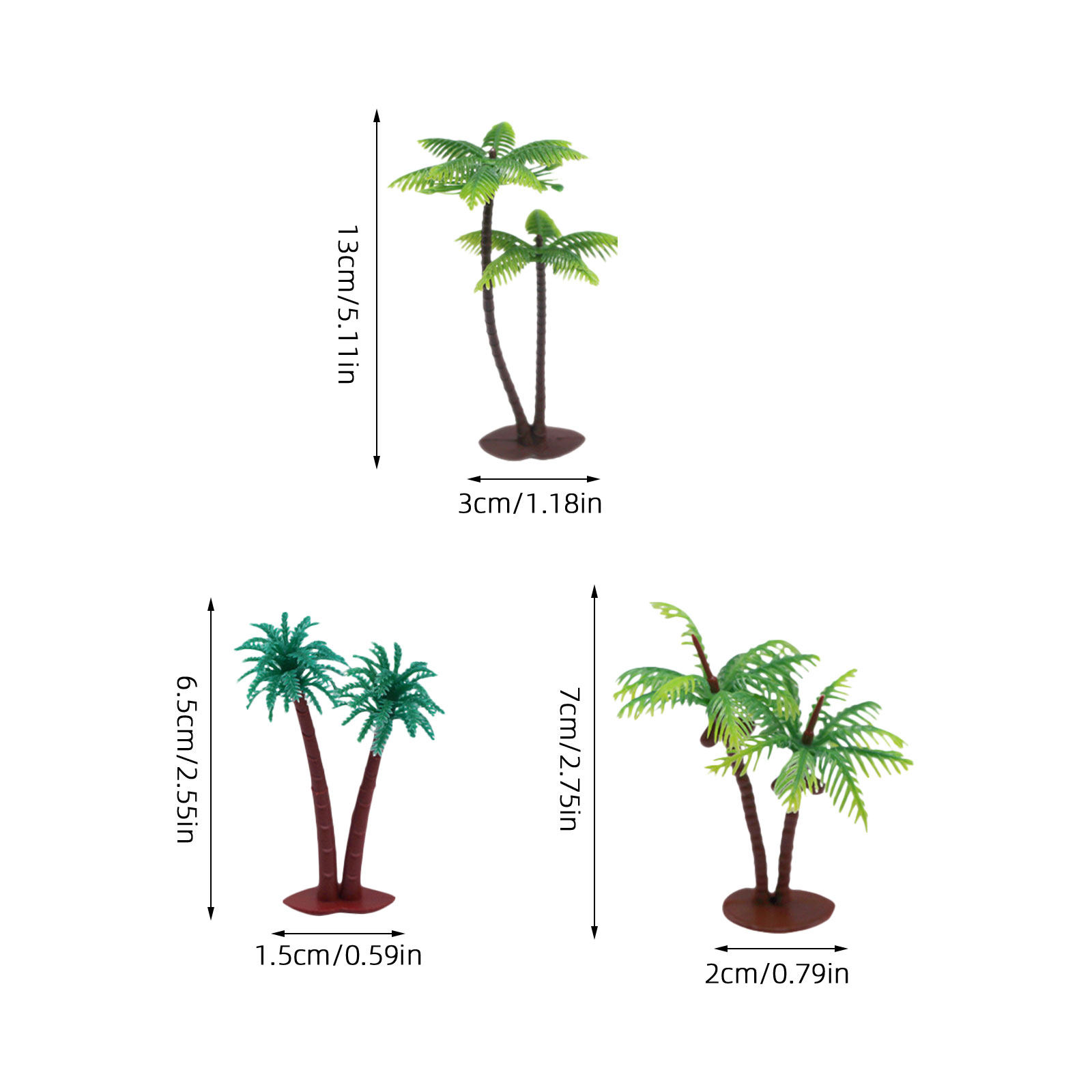 12Pcs Coconut Tree Simulation  - Indoor Plants recension och pris
